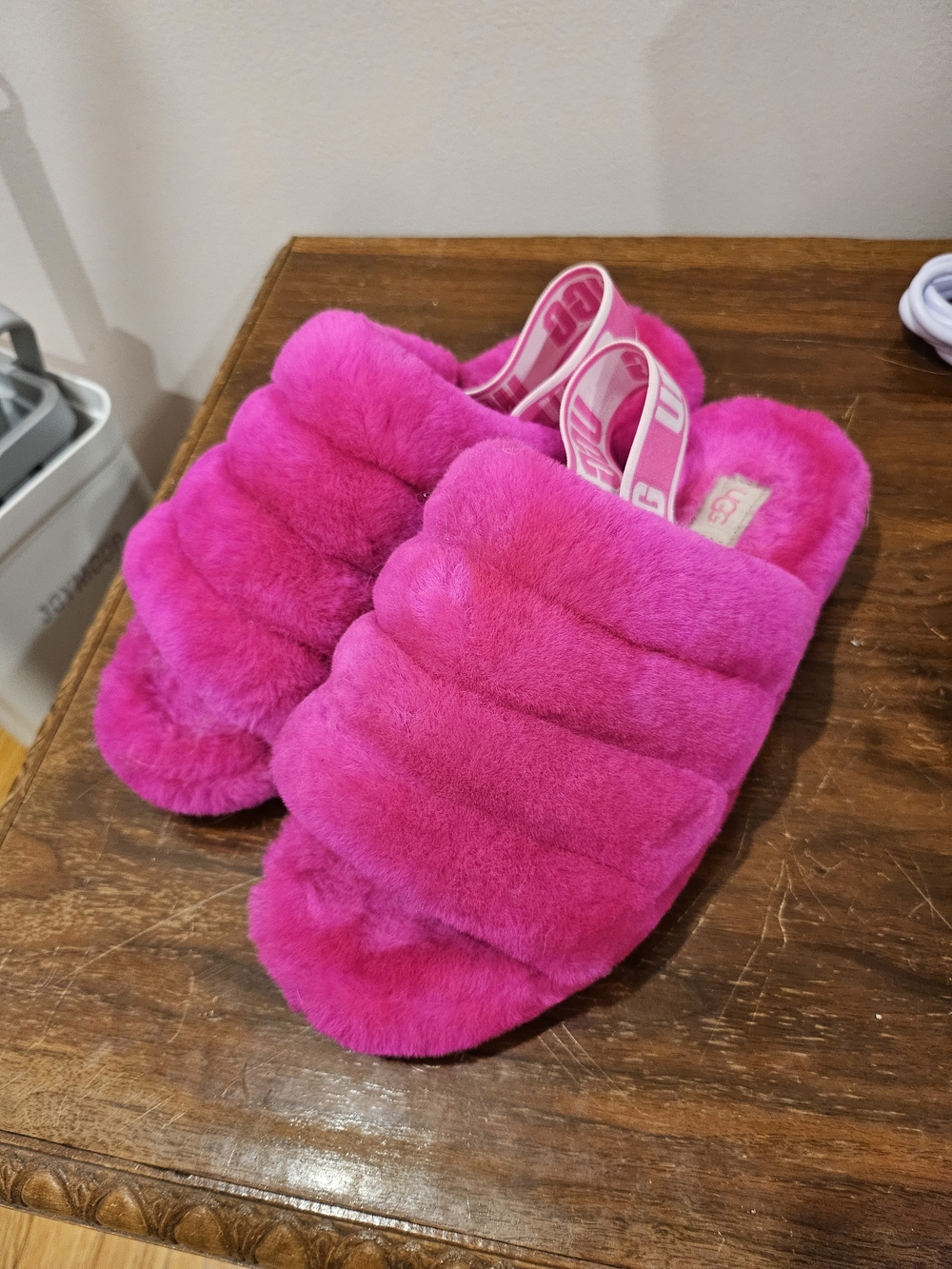 UGG Fluff Yeah Slide Sandal - Hot Pink